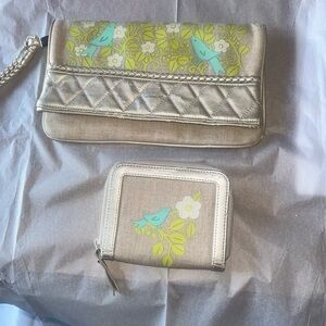 Vera Bradley Sunset Clutch & Wallet Set